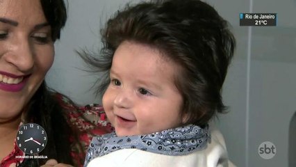 Cabeleira de bebê de Sorocaba faz sucesso nas redes sociais