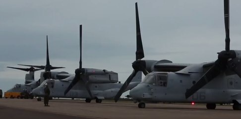 US Ospreys Land in Darwin in First Trans-Pacific Flight