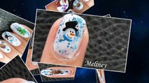 CHRISTMAS WATER DECAL NAILS EASY SIMPLE NAIL ART DESIGN _ MELINEY HOW TO VIDEO-Hldp3