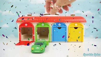 PJ Masks Toy Race Surprise with Tayo The Little Bus Garage and Chocolate Surprise Eggs-6p