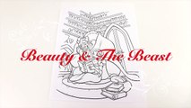 Disney Beauty and The Beast Coloring Book Videos For Kids Coloring Pages Learning Colors-633O