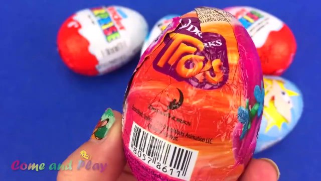 Super Surprise Eggs Kinder Surprise Kinder Joy Disney Phineas and Ferbs Learn Colors Play Doh Kids-xM