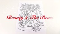 Disney Beauty and The Beast Coloring Book Videos For Kids Coloring Pages Learning Colors-633O