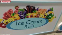 ICE CREAM ROLLS _ Banana & Mango _ Fried Thailand Ice Cream rolled in Dubai (UAE) - Delicious !!-uax