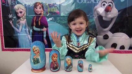 Tải video: Disney FROZEN ELSA ANNA In Real Life Nesting Matryoshka Dolls Stacking Cups ToyCollectorDisney-dNUWz9