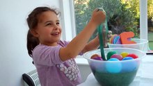 Learn Numbers SUM 1-10  for toddlers in the Slime Baff ! Numbers Counting to 10 with Ball Pit Balls-i5Izo