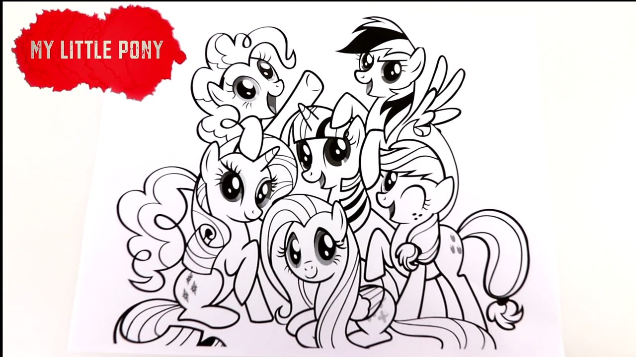 MY LITTLE PONY COLORING BOOK VIDEOS EPISODE 4 MLP COLORING VIDEOS FOR KIDS-svjM