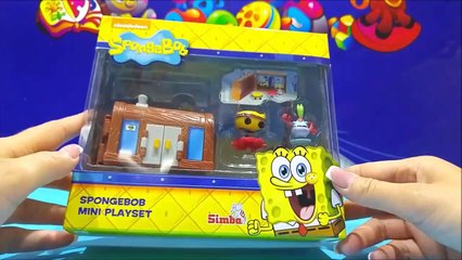 SpongeBob Squarepants Figure Two NEW Mini Playset Nickelodeon SpongeBob Toys Bob Esponja Juguetes-63