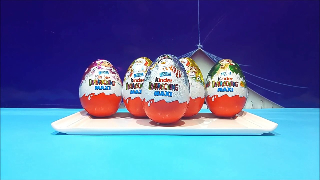 Kinder MAXI Surprise Eggs Unboxing The Peanuts Movie Snoopy Dog Toys Video Kinder Huevos Sorpresa-he5z9d