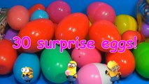 30 Surprise Eggs!!! Disney CARS MARVEL Spider Man SpongeBob HELLO KITTY PARTY ANIMALS LPS Animation-R3