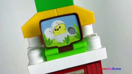 MEGABLOKS FARMHOUSE FRIENDS WITH THREE BLOCK BUDDIES FARMER CHICKEN COW TRACTOR WITH STOP MOTION-5m6Zg4