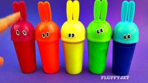 Learn Colors with Slime Bunny Surprise Toys for Kids Donald Duck Lalaloopsy Minions Shopkins-iOGL1