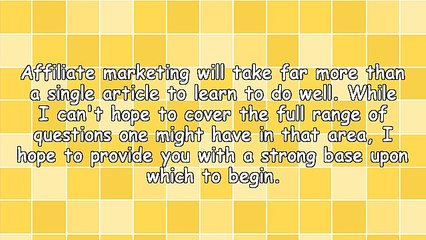 Absolute Beginner's Guide to Affiliate Marketing