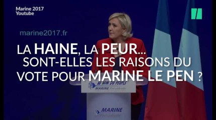 Les électeurs de Marine Le Pen votent-ils par peur et par haine? Ce qu'en disent les psychologues