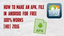 how to make an APK FILE of APP_games