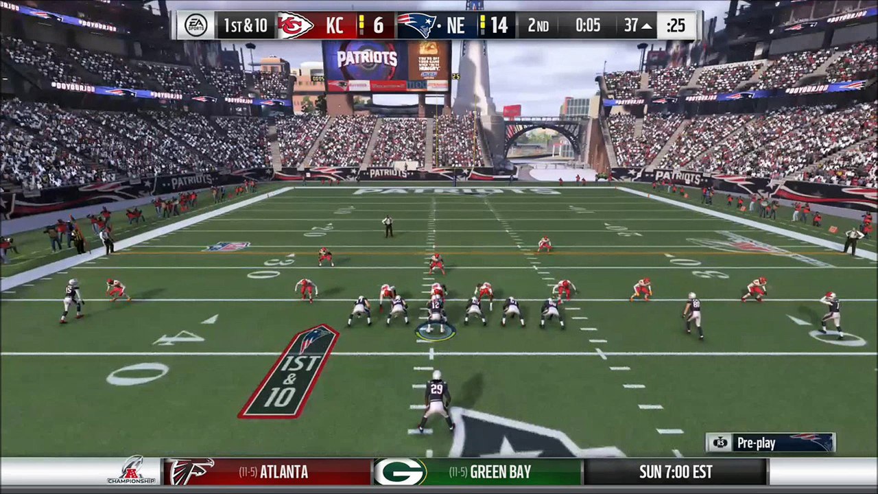 TD Hogan vs Kansas City Madden NFL 17