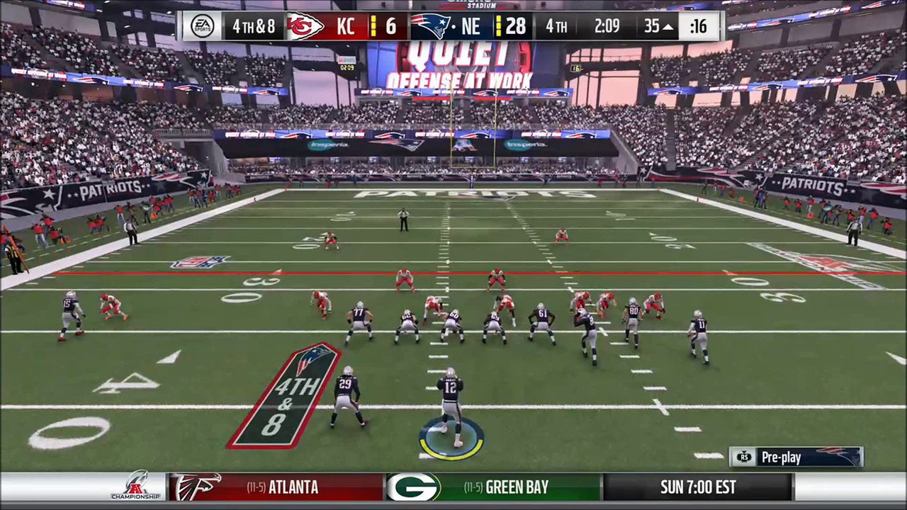 TD Hogan vs Kansas City Madden NFL 17