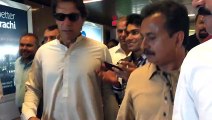 Imran Khan Arrives at Karachi Airport on 30.04.2017