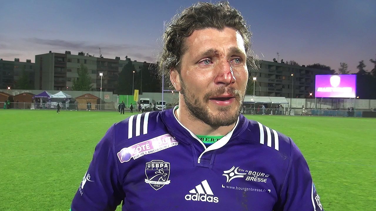 Rugby Fédérale 1 - Anthony Frenet réagit après USB - Chambéry 2