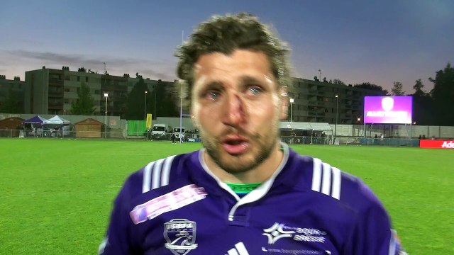 Rugby Fédérale 1 - Anthony Frenet après USB - Chambéry 1