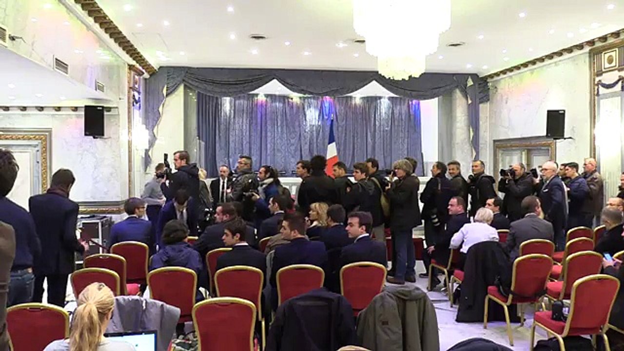 Conférence de presse commune de Marine Le Pen et Nicolas Dupont-Aignan