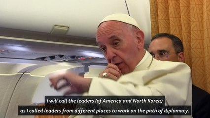 Pope Francis warns of destruction over North Korea situation