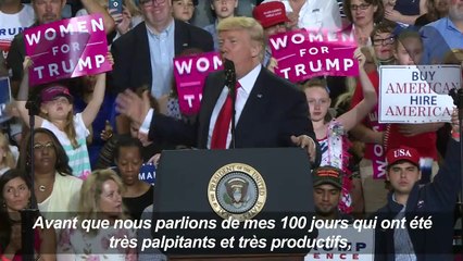 Donald Trump célèbre 100 jours "très productifs"