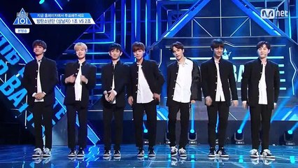 프로듀스101시즌2 상남자1조(이대휘,주학년,박지훈,김사무엘,배진영,이의웅,하성운) 중심 3,4화 CUT 합본