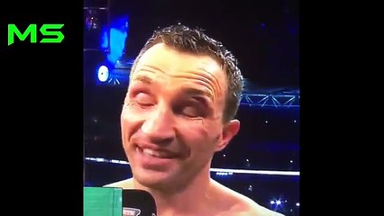 KLITSCHKO'S POST FIGHT INTERVIEW AFTER BEING KNOCKOUT BY ANTHONY JOSHUA!!!
