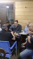علاء مبارك يلعب طاولة على قهوة بلدى في إمبابة