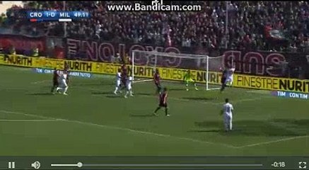Paletta  Goal HD - Crotone 1-1 AC Milan 30.04.2017