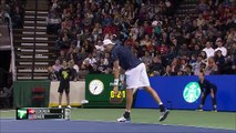 Tennis - Le superbe point de Roger Federer face à John Isner