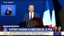 Nicolas Dupont-Aignan ovationné à Villepinte: 