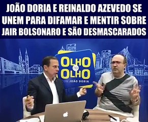 Reinaldo Azevedo difama Bolsonaro ao lado de Dória