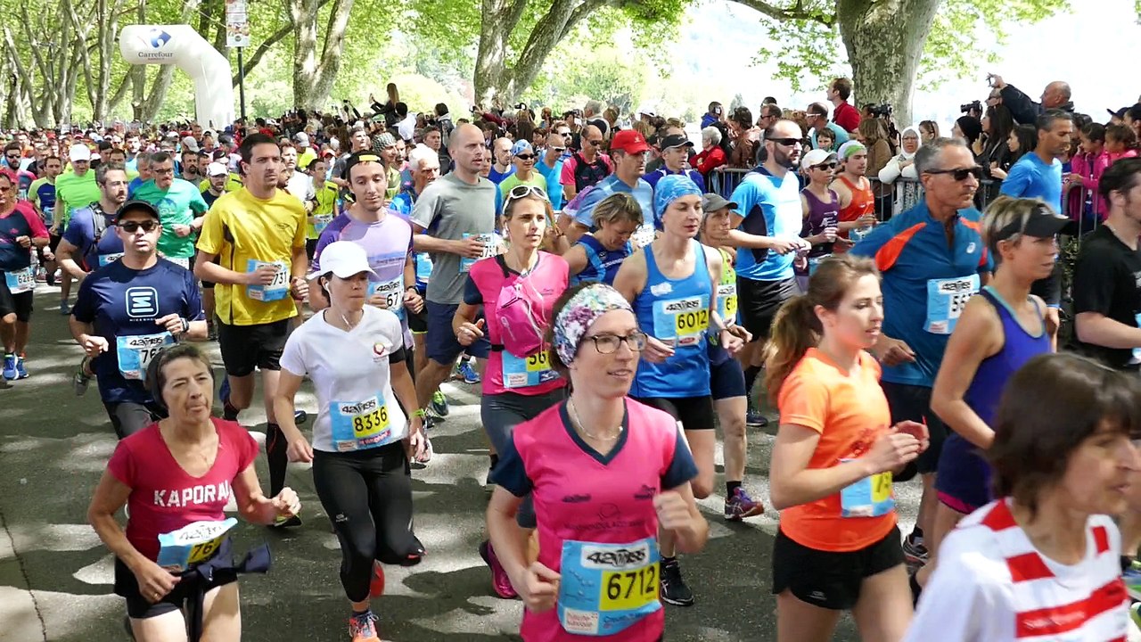 Départ du Semi-Marathon d'Annecy le 30 avril 2017
