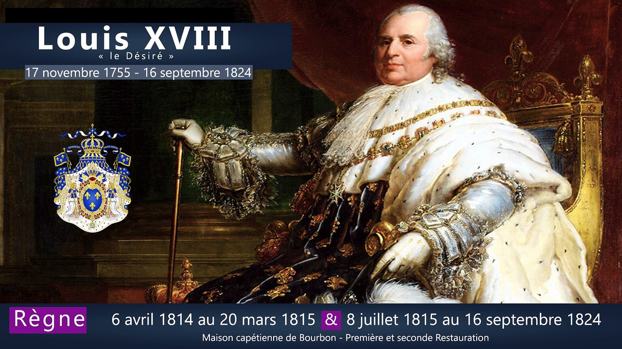 Louis XVIII : les rois de france en 1 minute