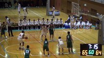 明成vs福岡第一(4Q)高校バスケ  2015 KAZU CUP