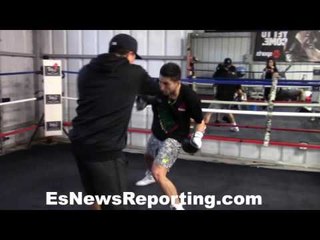 Josesito Lopez working with Pallo - EsNews Boxing