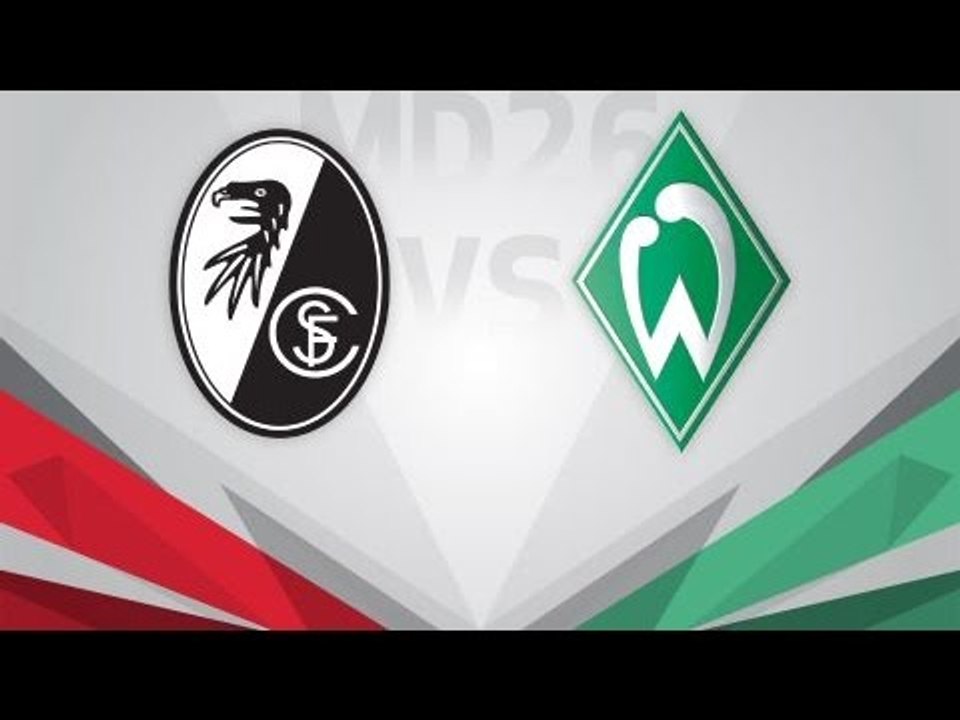 26tes Liga  Freiburg - Werder Bremen
