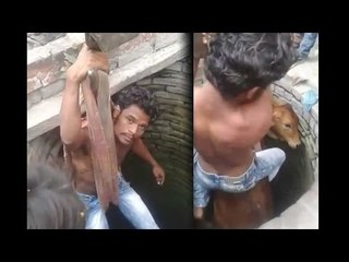 Download Video: Muslim Man saves cow skipping Namaz, video goes viral