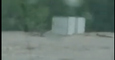 Missouri Flash Flood Washes Away Truck's Trailer