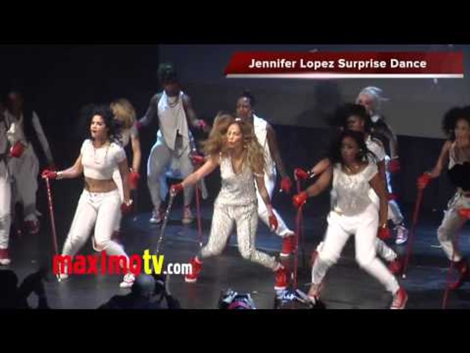 Jennifer Lopez Surprise DANCE at AVALON Hollywood January 31, 2013