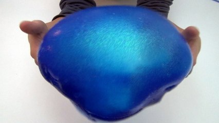 Solid Glitter Galaxy SLIME - Balloon Reusable Bubbles recipe How to DIY