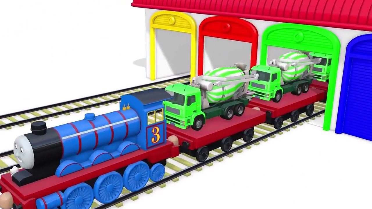 Learn Colors for Children with Lightning McQueen Vehicles 3D - Colours for Kids