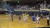 駒大苫小牧vs中部大一(1Q)高校バスケ 2014インターハイ2回戦