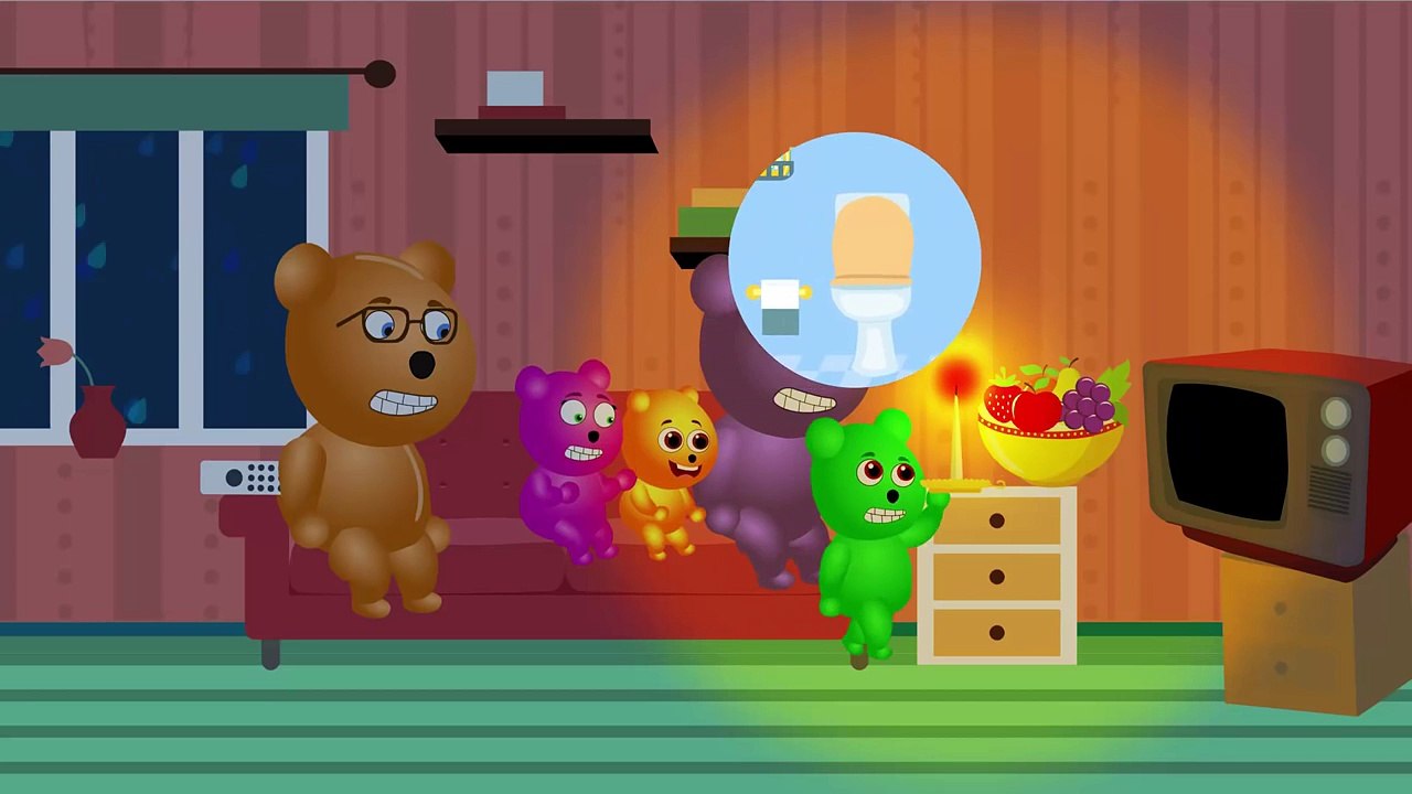 Gummy Bear Daddy Car Crashing & Baby Hurts Crying   Surprise Eggs & Play Doh Nursery Rhymes