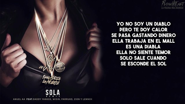 ANUEL AA FT DADDY YANKEE, WISIN, FARRUKO,ZION Y LENNOX - SOLA REMIX