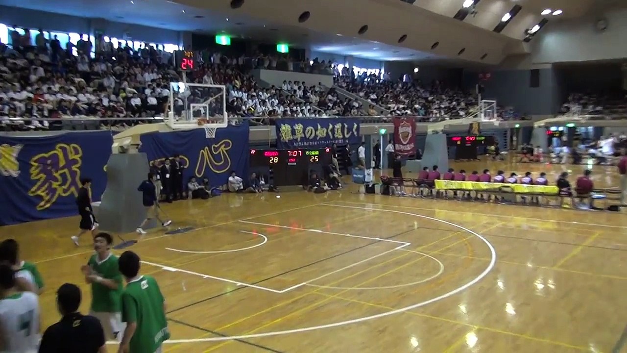 市立船橋vs幕張総合(2Q)高校バスケ2014 春季大会兼関東大会千葉県予選決勝