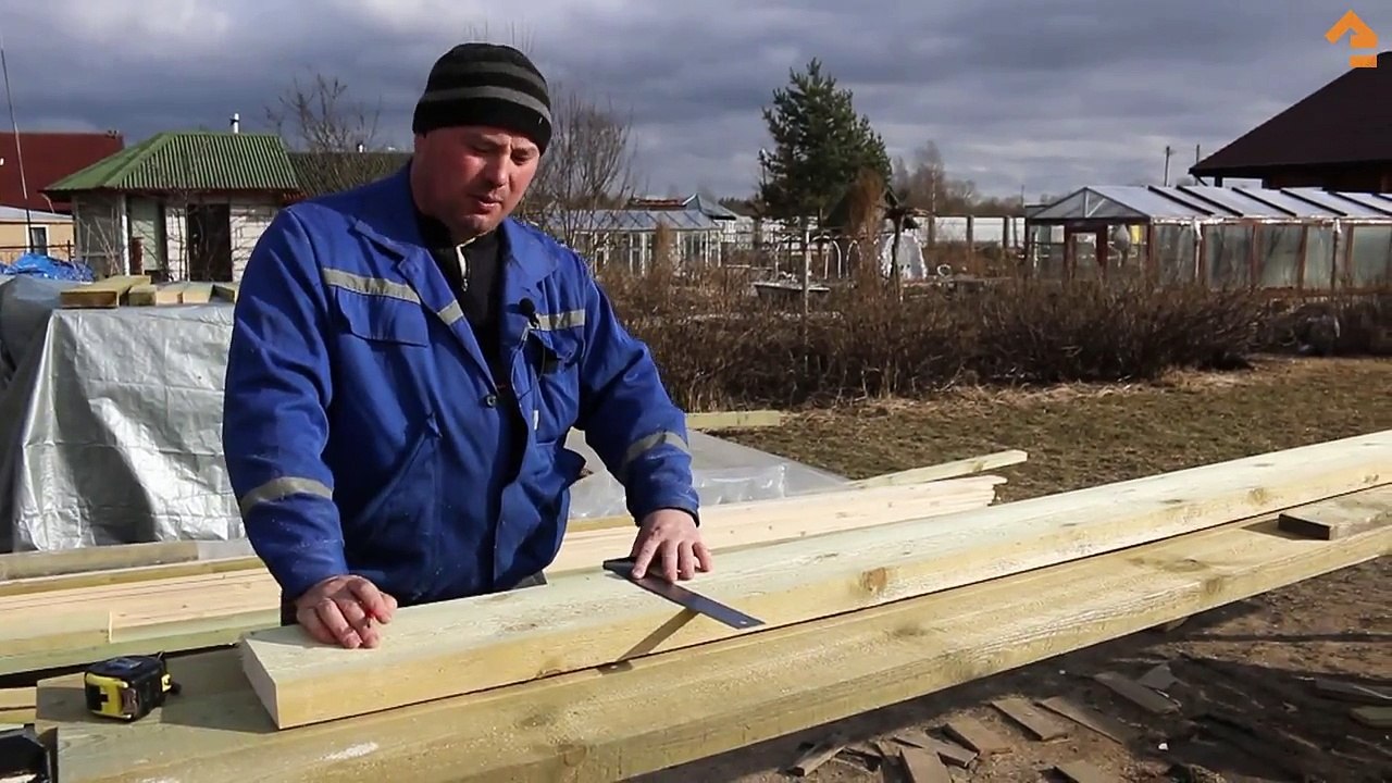 Монтаж межэтажных перекрытий. Каркасный дом. Cтроительство загородного дома. 6