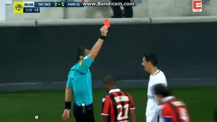 Angel Di Maria RED CARD HD - Nice 3-1 PSG 30.04.2017 HD